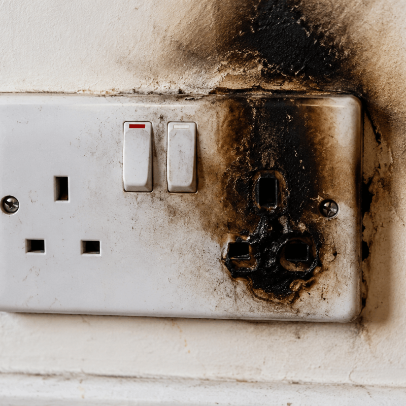 A damaged socket