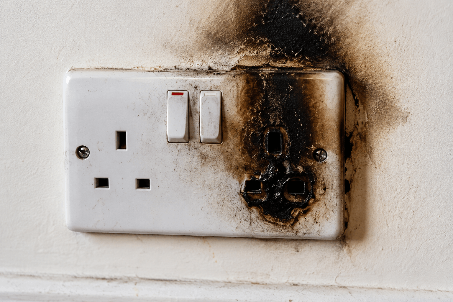 A damaged socket
